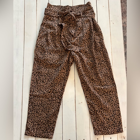 Sugarlips Pants - Sugarlips Brown Leopard Print Pants, Small, NWT